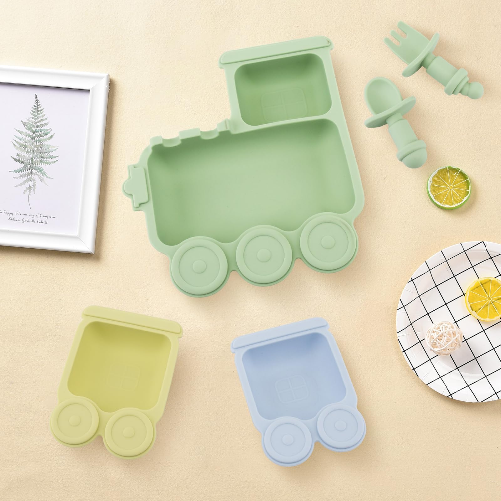 Nohlerlife non-slip design helps reduce plate tipping during meals.