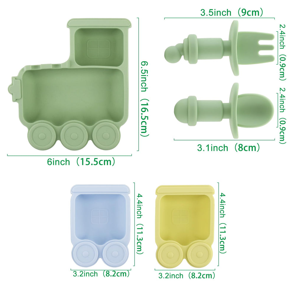 Nohlerlife silicone baby plate is microwave-safe and heat resistant.