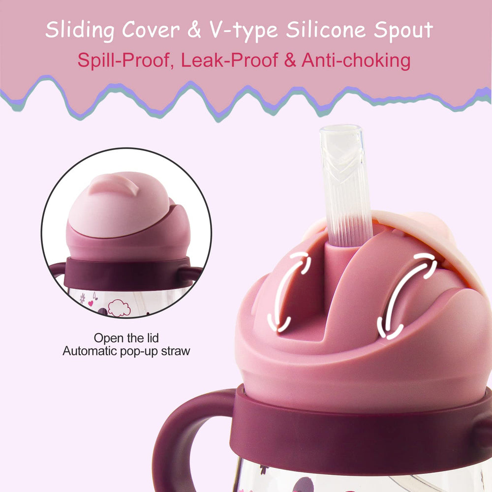 nohlerlife sippy cup dual handles support secure grip during transitions