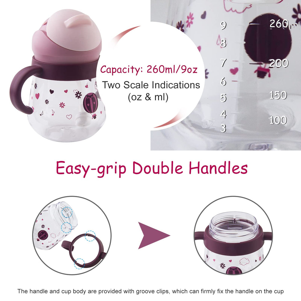 nohlerlife sippy cup weighted straw supports consistent drinking as little ones move