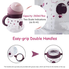 nohlerlife sippy cup weighted straw supports consistent drinking as little ones move