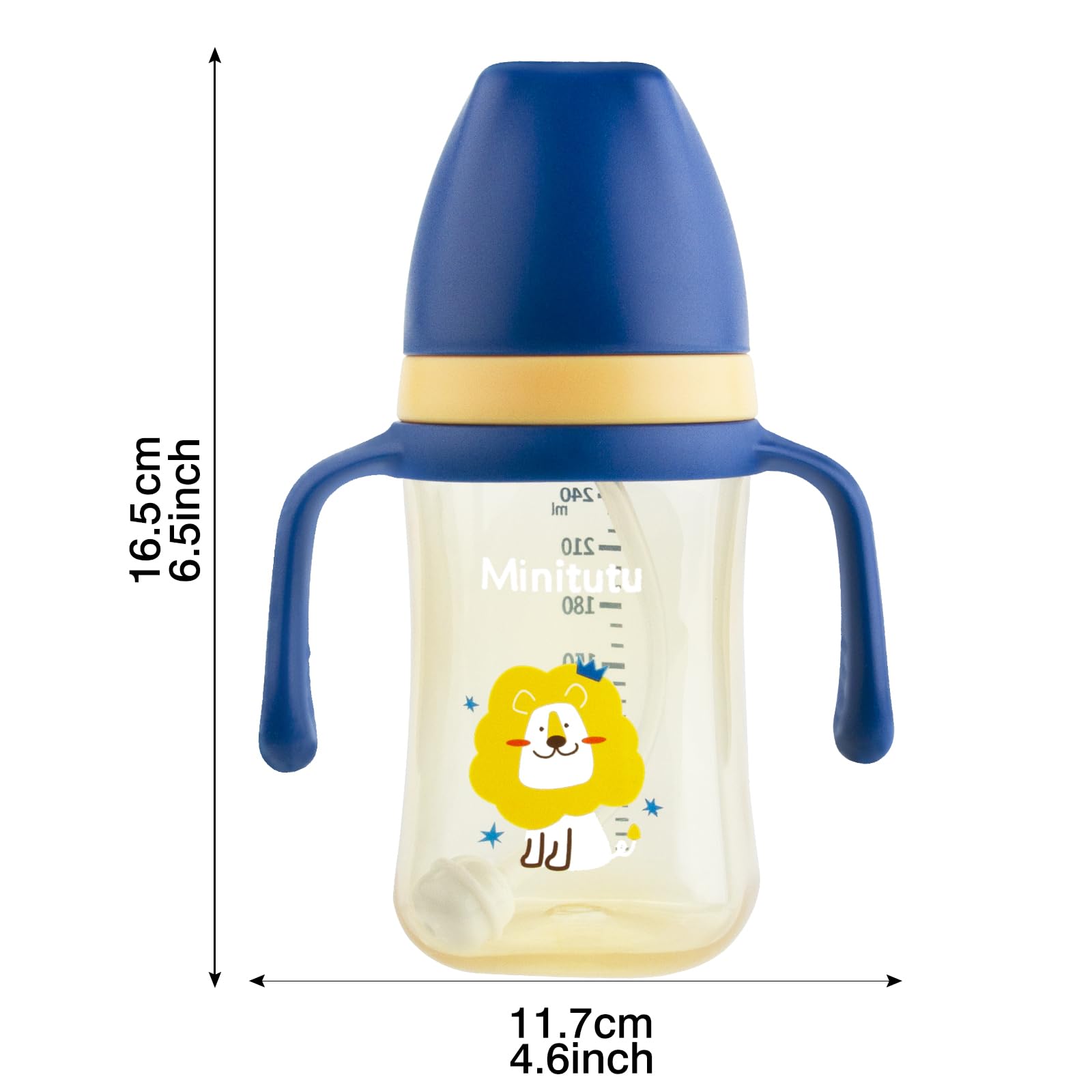 nohlerlife sippy cup yellow dishwasher-safe design for easy cleaning
