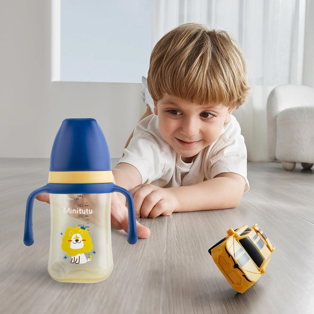 nohlerlife sippy cup yellow easy-clean detachable parts for thorough washing