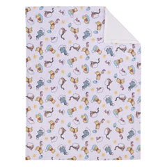NoJo Disney Winnie the Pooh So Loved blanket reversible print closeup for cozy naps.