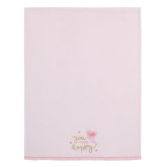 NoJo Minnie ears bow applique blanket highlights iconic design for cozy cuddle sessions.