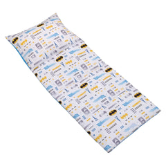 NoJo Batman nap mat fold design enables easy transport.
