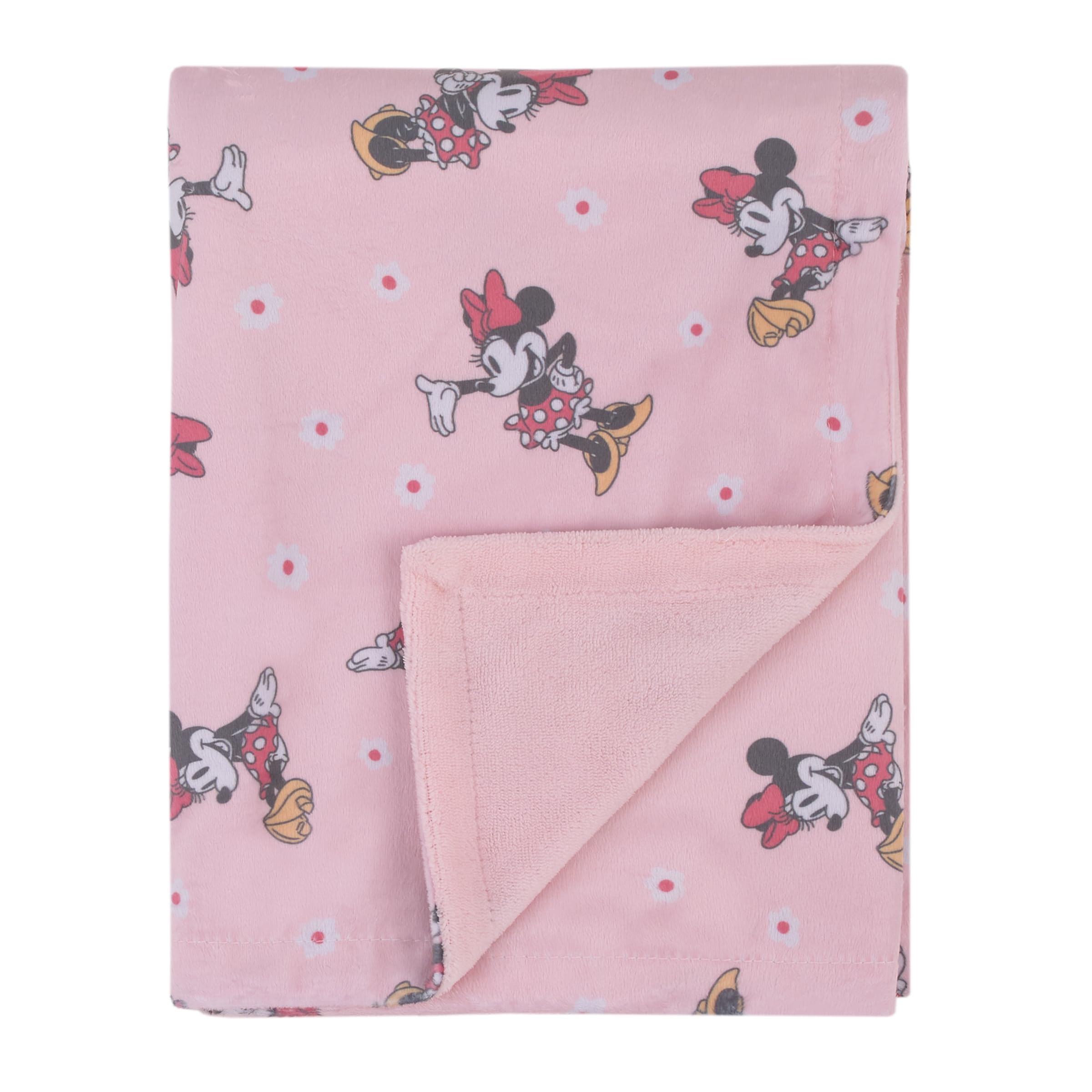 NoJo Minnie Mouse blanket complements nursery design with Disney charm