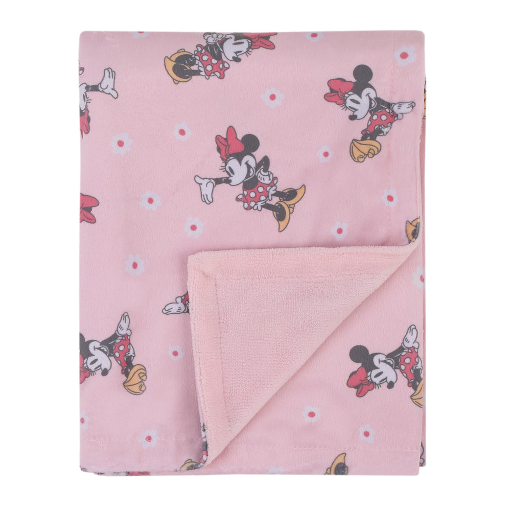NoJo Minnie Mouse blanket complements nursery design with Disney charm