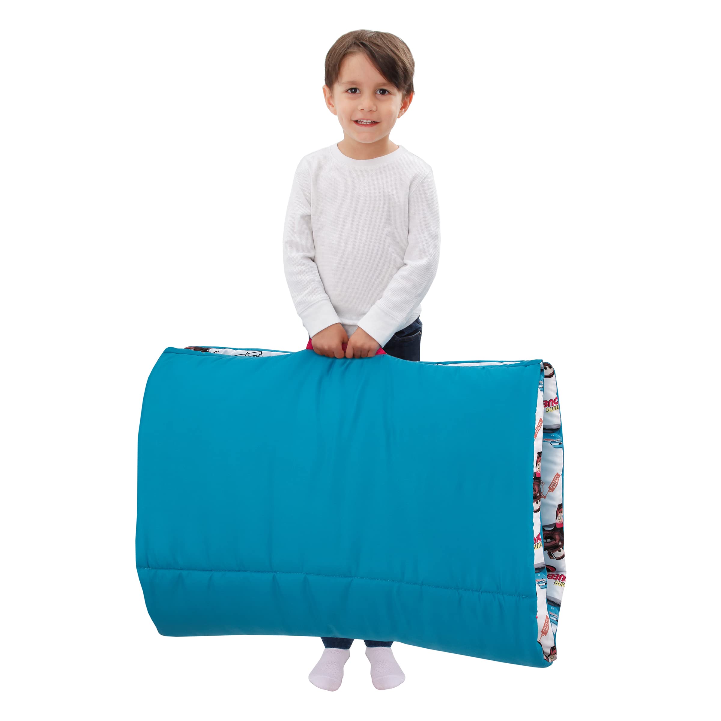 NoJo nap mat is machine washable for easy daycare cleanup.