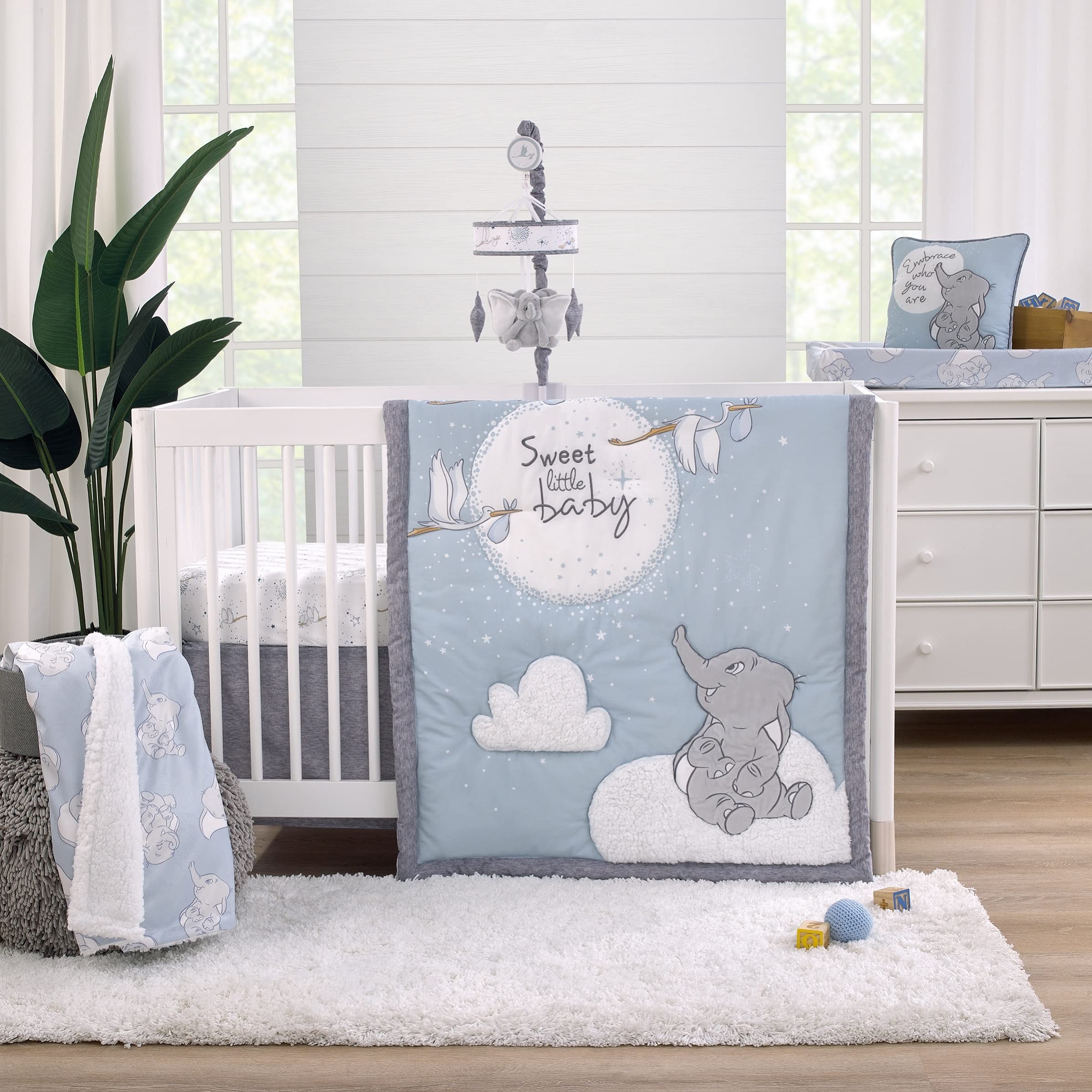 NoJo Disney Dumbo blanket 30x40 size for ideal baby cuddling.