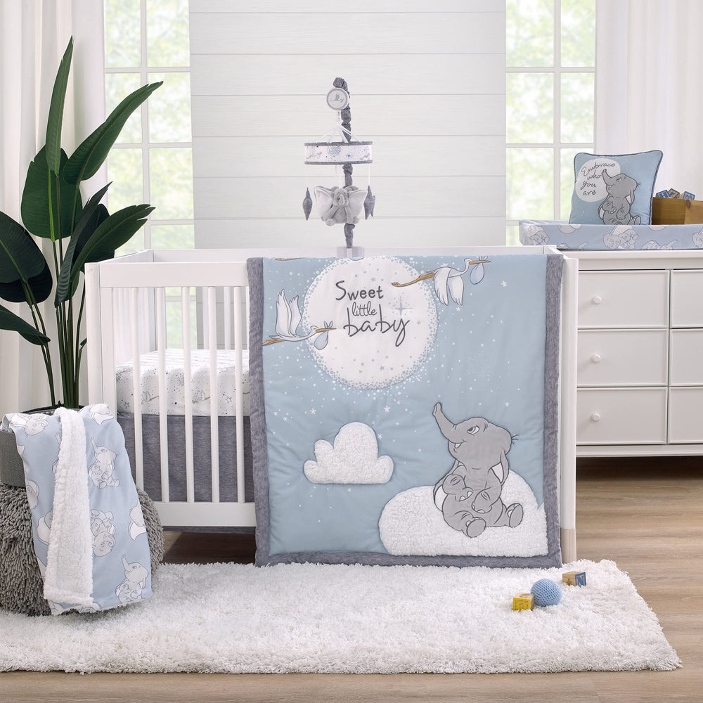 NoJo Disney Dumbo blanket 30x40 size for ideal baby cuddling.