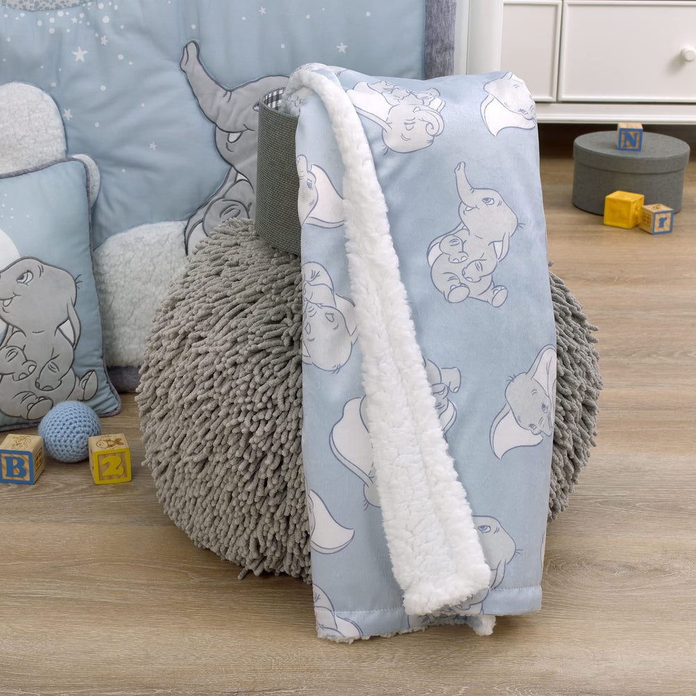 NoJo Disney Dumbo blanket travel-ready design for easy packing.