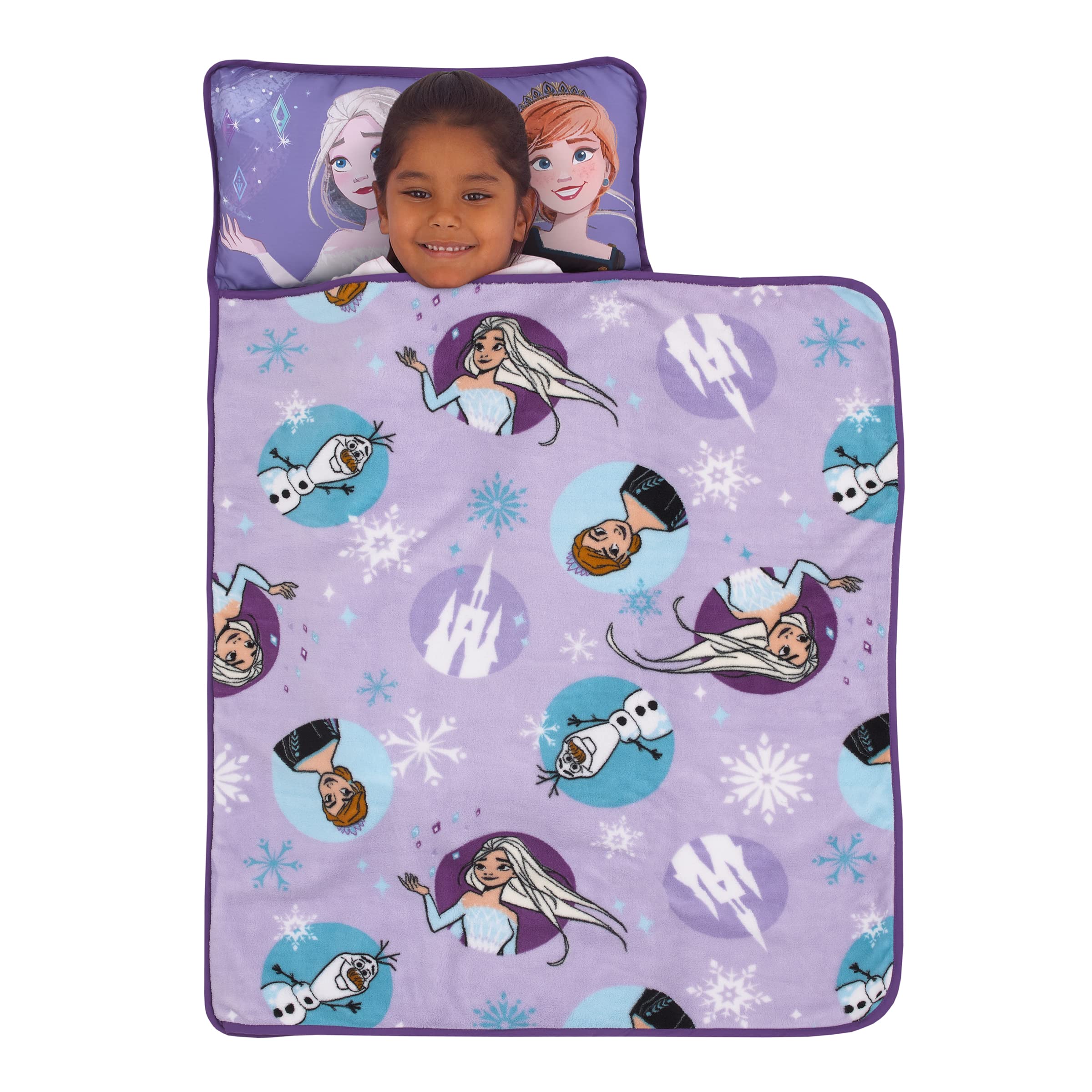 NoJo Disney Frozen nap mat with strap for easy carry.