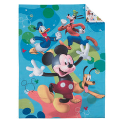 NoJo Disney Mickey fitted sheet with elastic edges for snug toddler fit.
