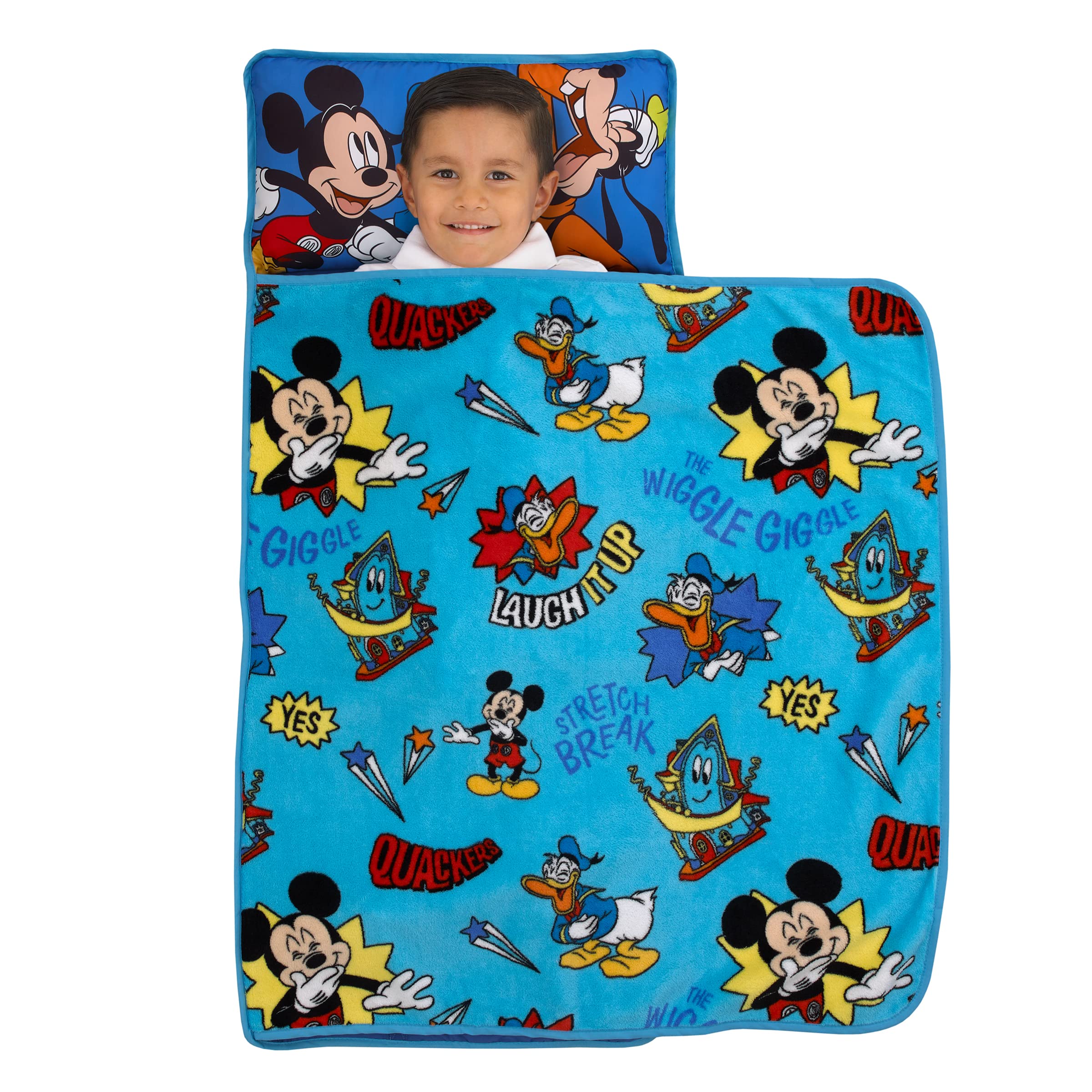 NoJo cozy blanket adds soft warmth during nap time and quiet moments.