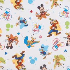NoJo Disney Mickey nap mat attached pillowcase fits a standard pillow.