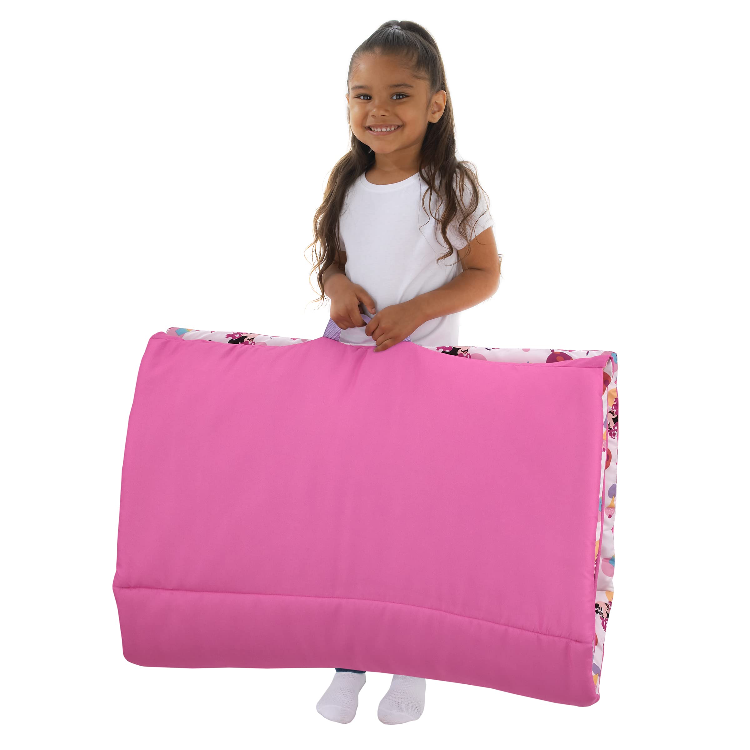 NoJo Minnie Mouse nap mat machine-washable design for simple care