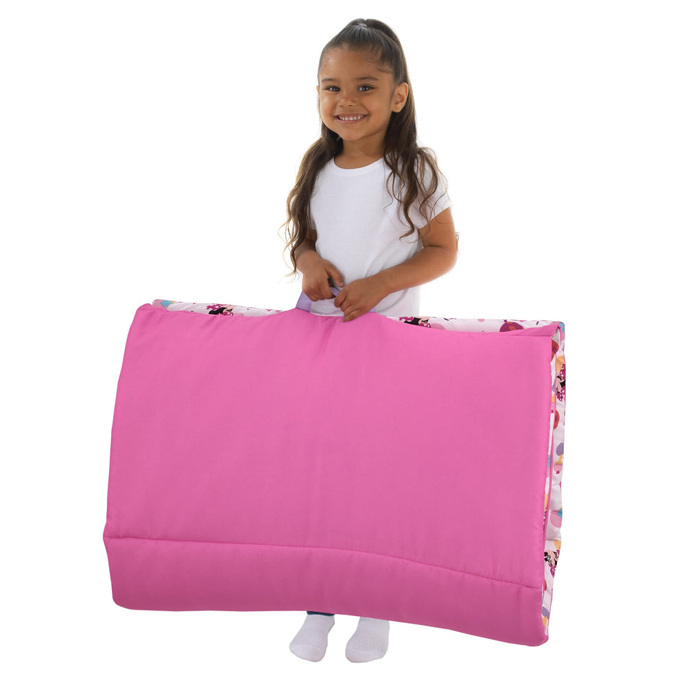 NoJo Minnie Mouse nap mat machine-washable design for simple care