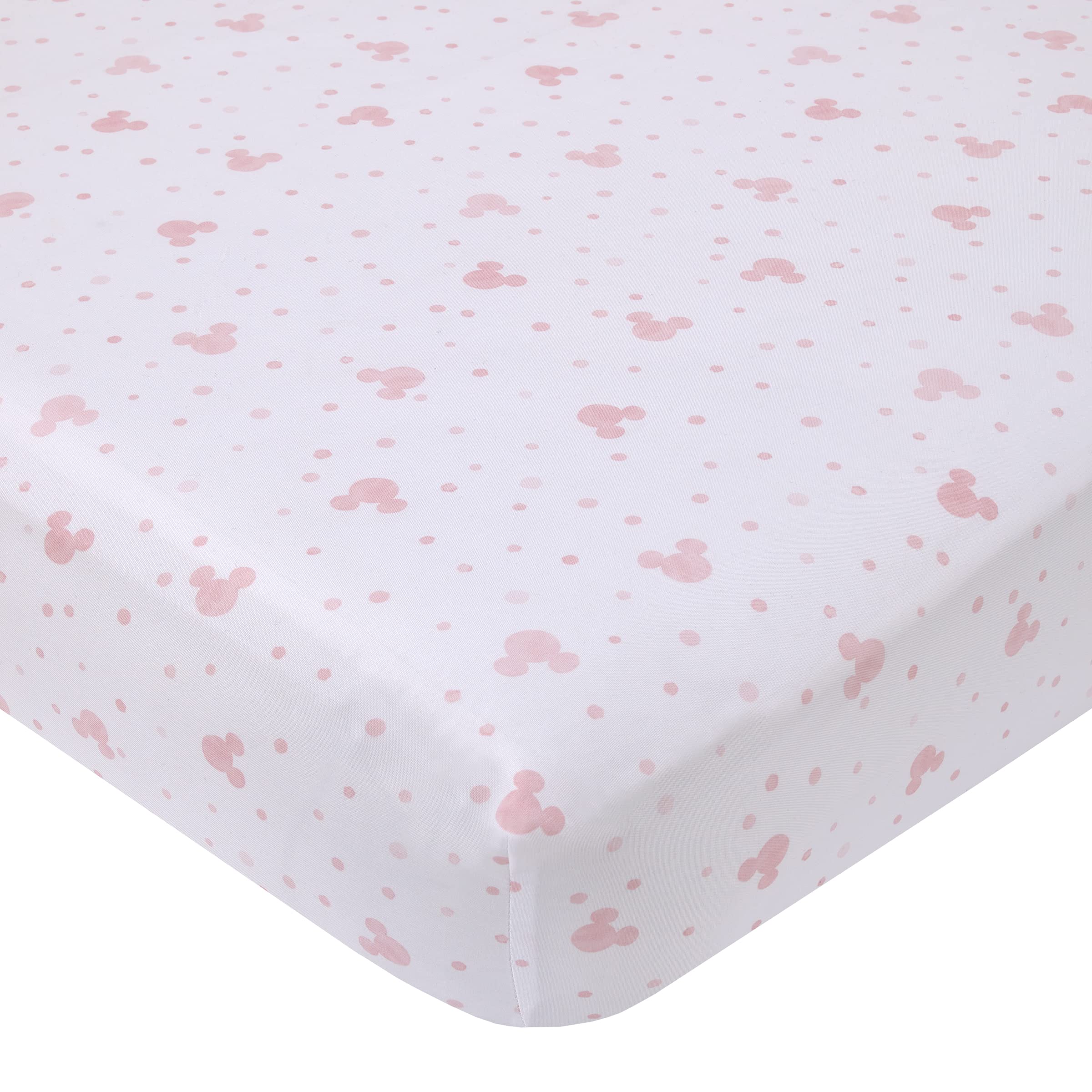 NoJo Minnie Mouse bedding set features pink, white, lavender tones to spark imagination