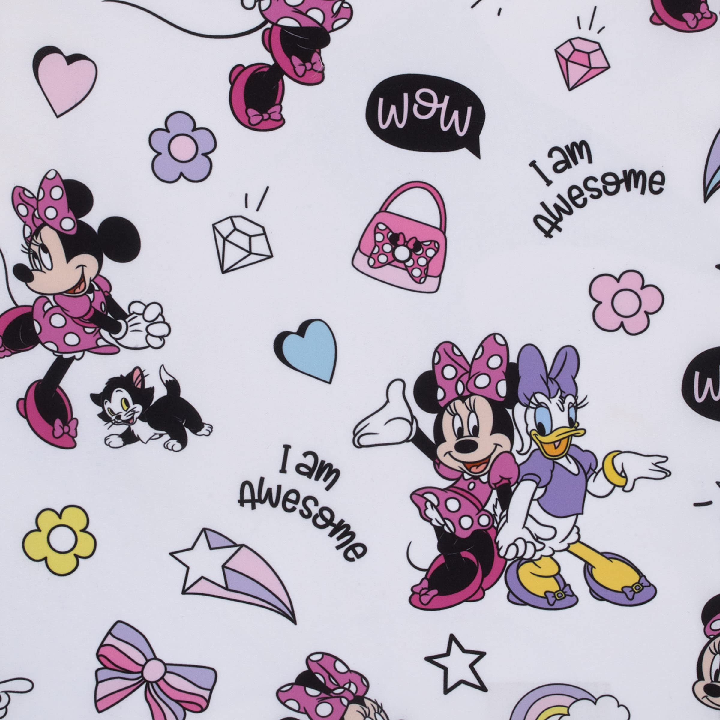 NoJo Disney Minnie nap mat built-in handle for easy carrying.
