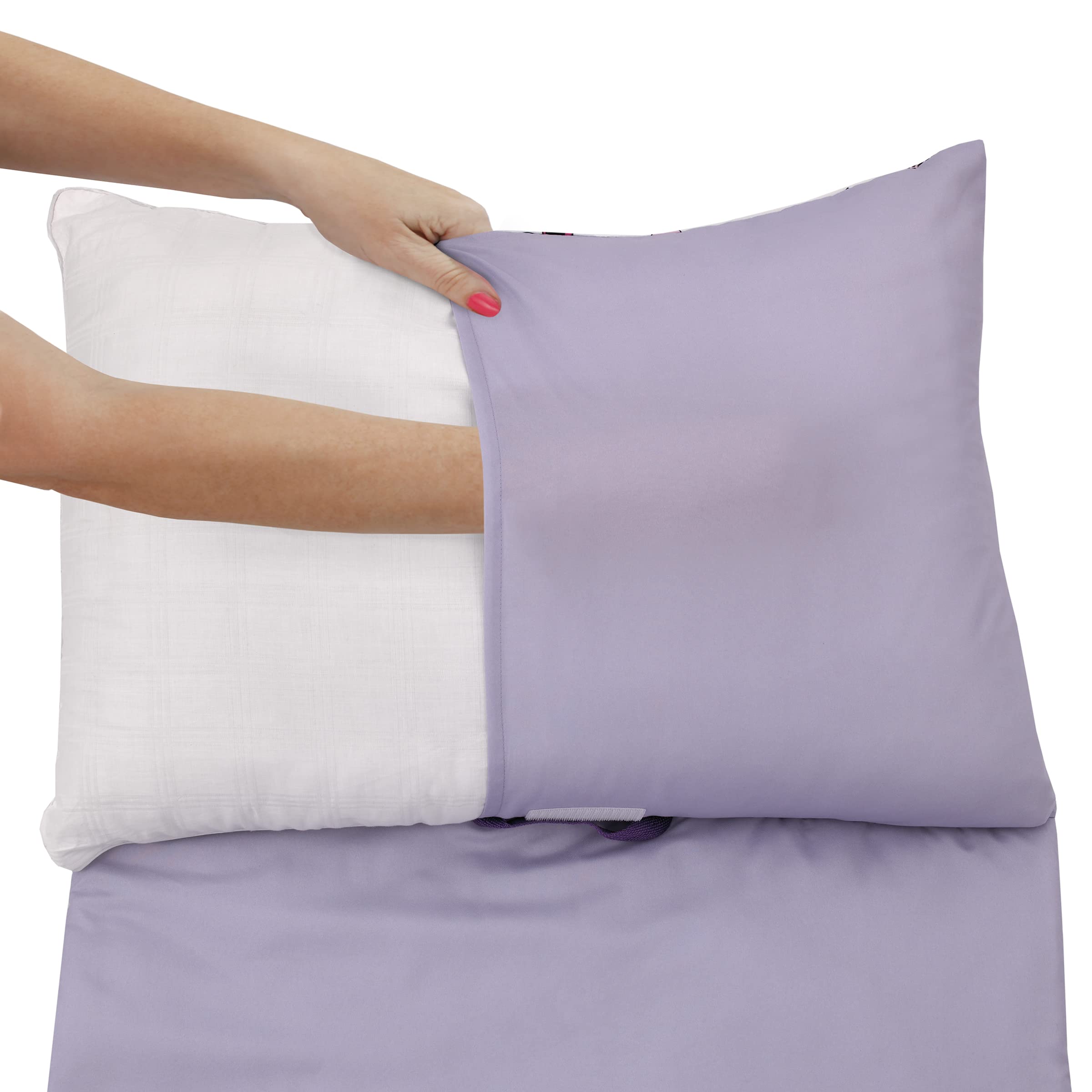 NoJo Disney Minnie nap mat pillowcase attached for easy care.