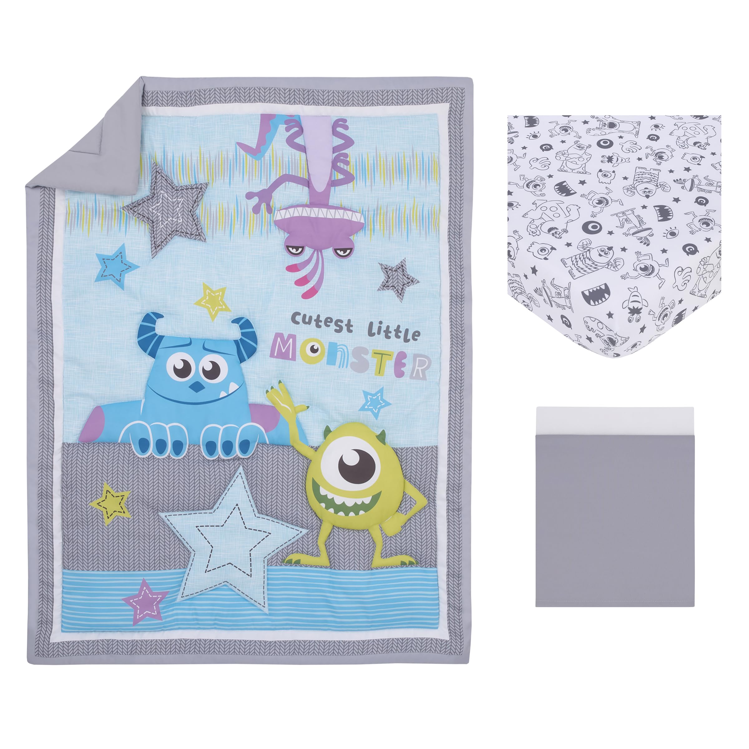 NoJo Monsters Inc characters on sheet with Mike and Randall for engaging theme