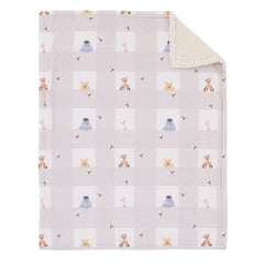 NoJo Pooh characters pattern highlights Piglet, Tigger and Eeyore for playful nursery decor.