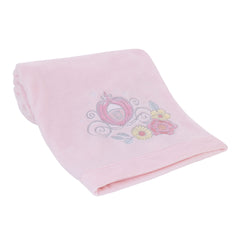 NoJo Disney Sweet Princess blanket closeup fabric shows ultra-soft texture for cozy cuddles.