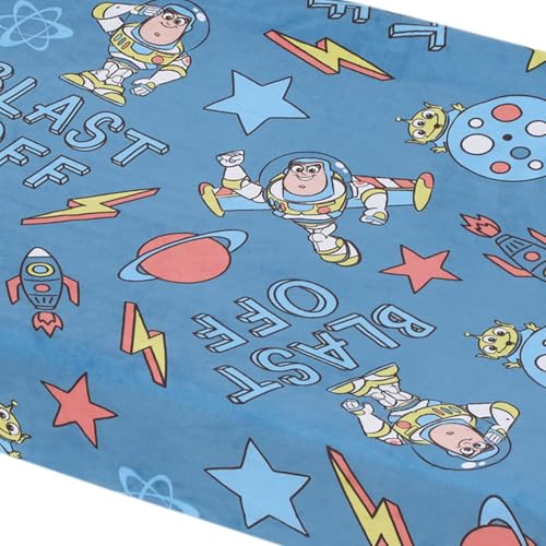 NoJo Buzz Lightyear blue orange colorway enhances nursery decor