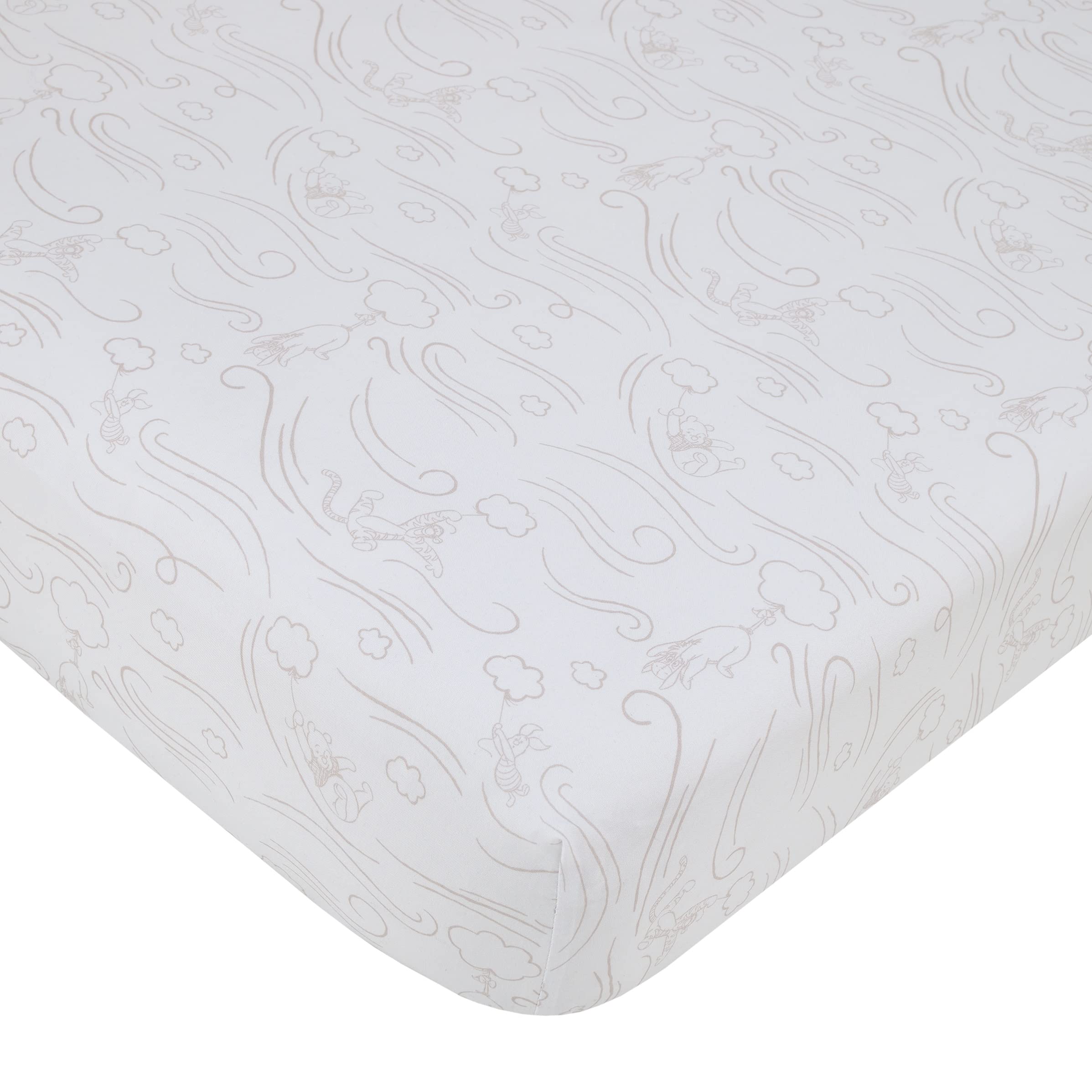 NoJo Disney Winnie the Pooh Blustery Day crib sheet features Pooh pattern for cozy naps