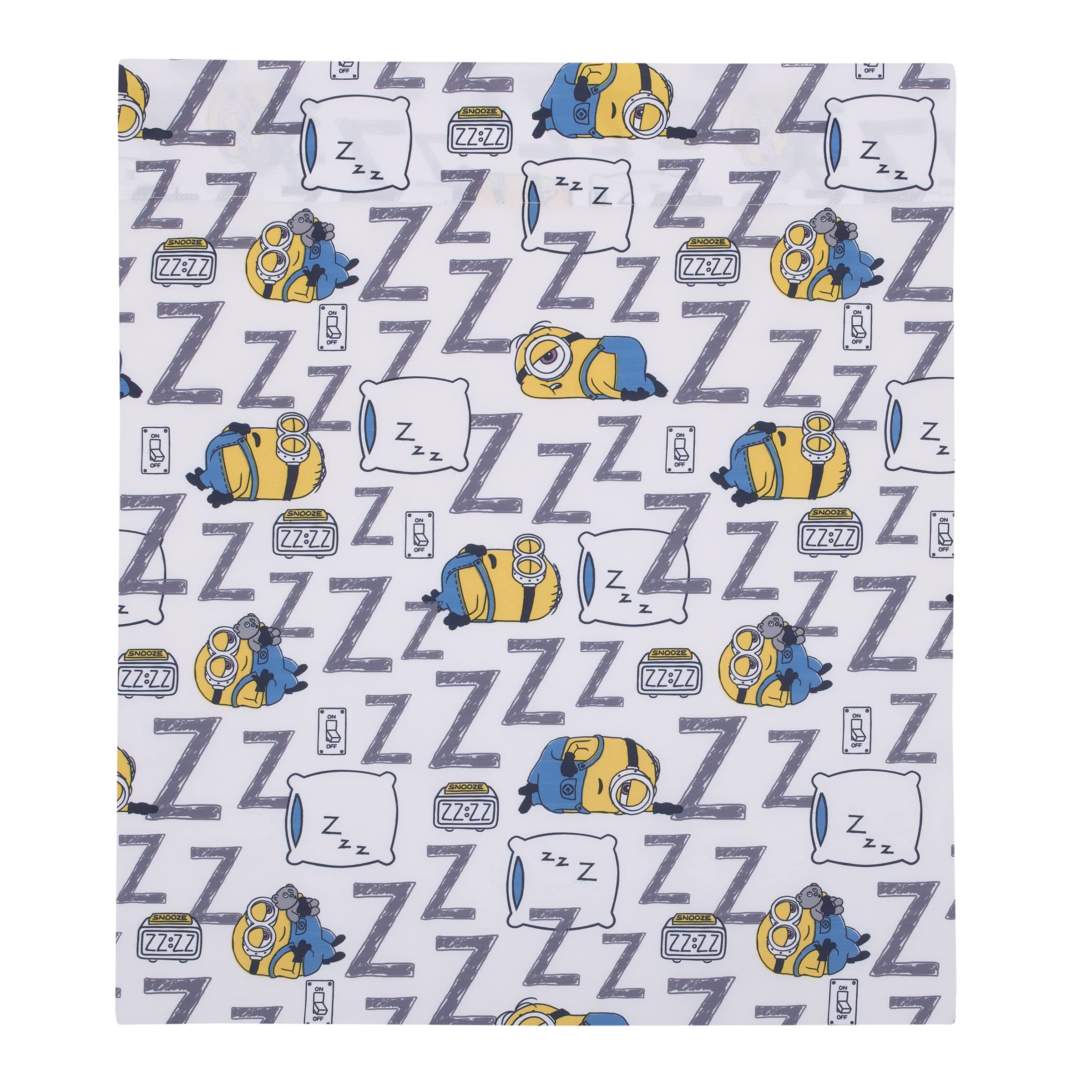 NoJo Illumination Lazy Minions reversible pillowcase two design options