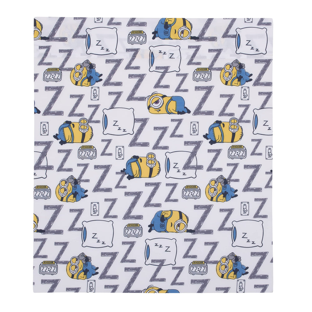 NoJo Illumination Lazy Minions reversible pillowcase two design options
