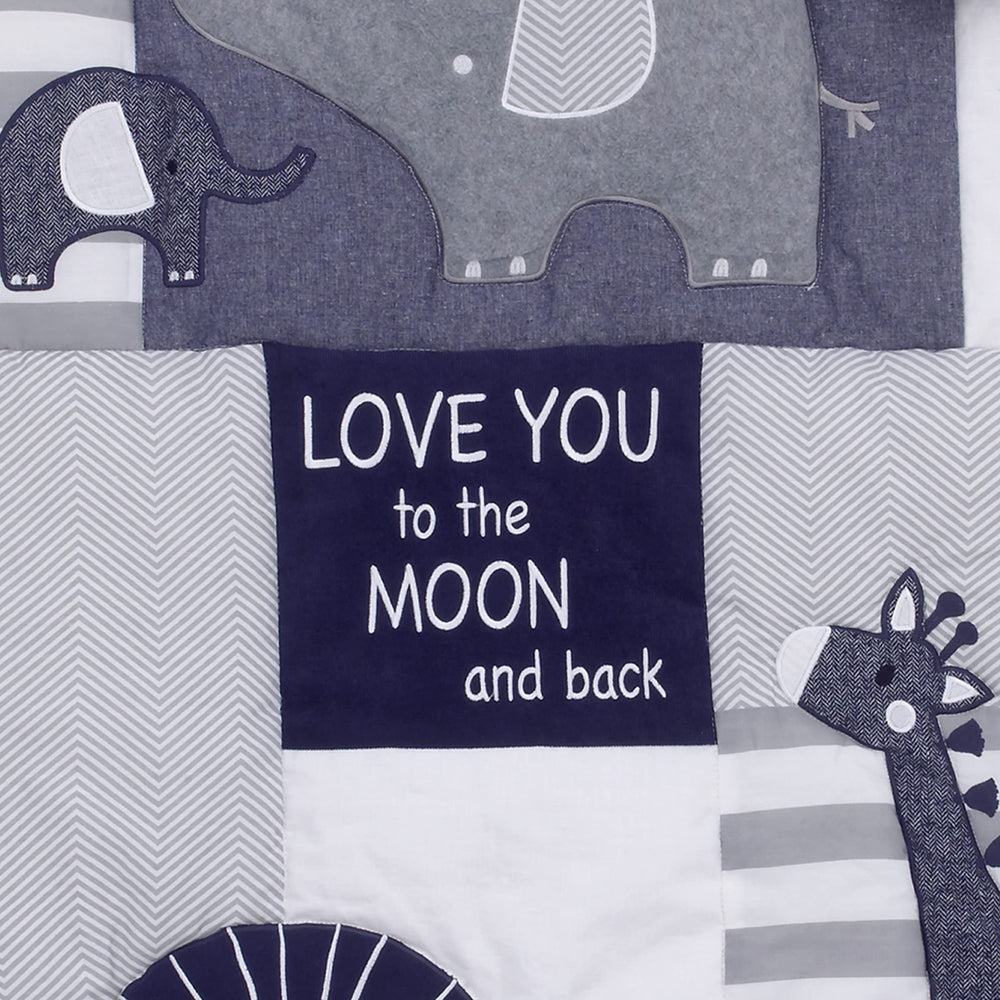 NoJo Love You to the Moon diaper stacker offers practical organization