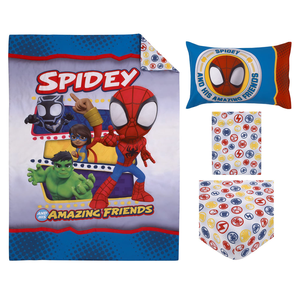 NoJo Marvel Spidey care-friendly set is machine washable for easy cleanup.