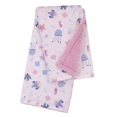 NoJo Mermaid Lagoon sea-animals closeup highlights soft, tactile fabric.