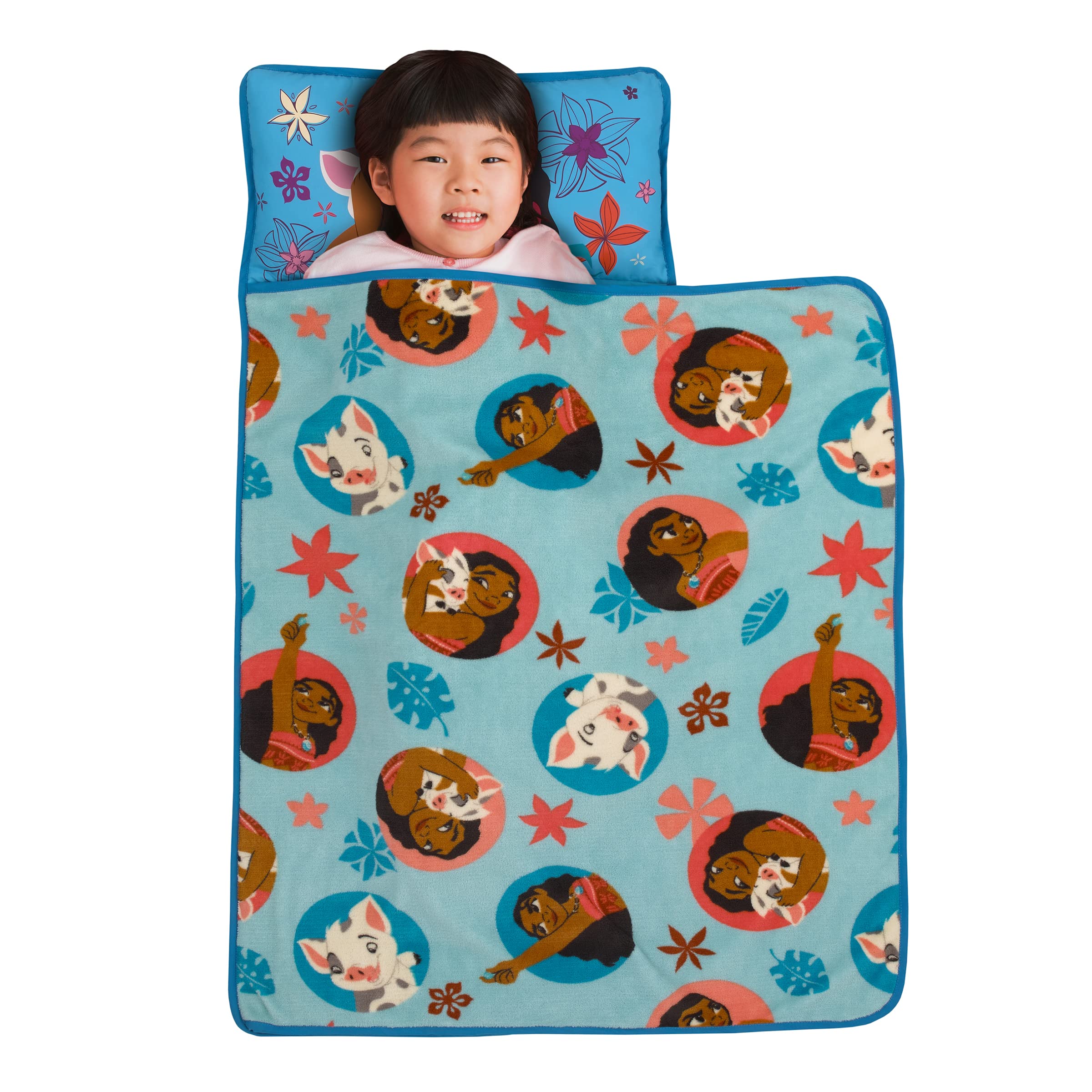 NoJo Moana nap mat soft plush closeup, cozy rest feel