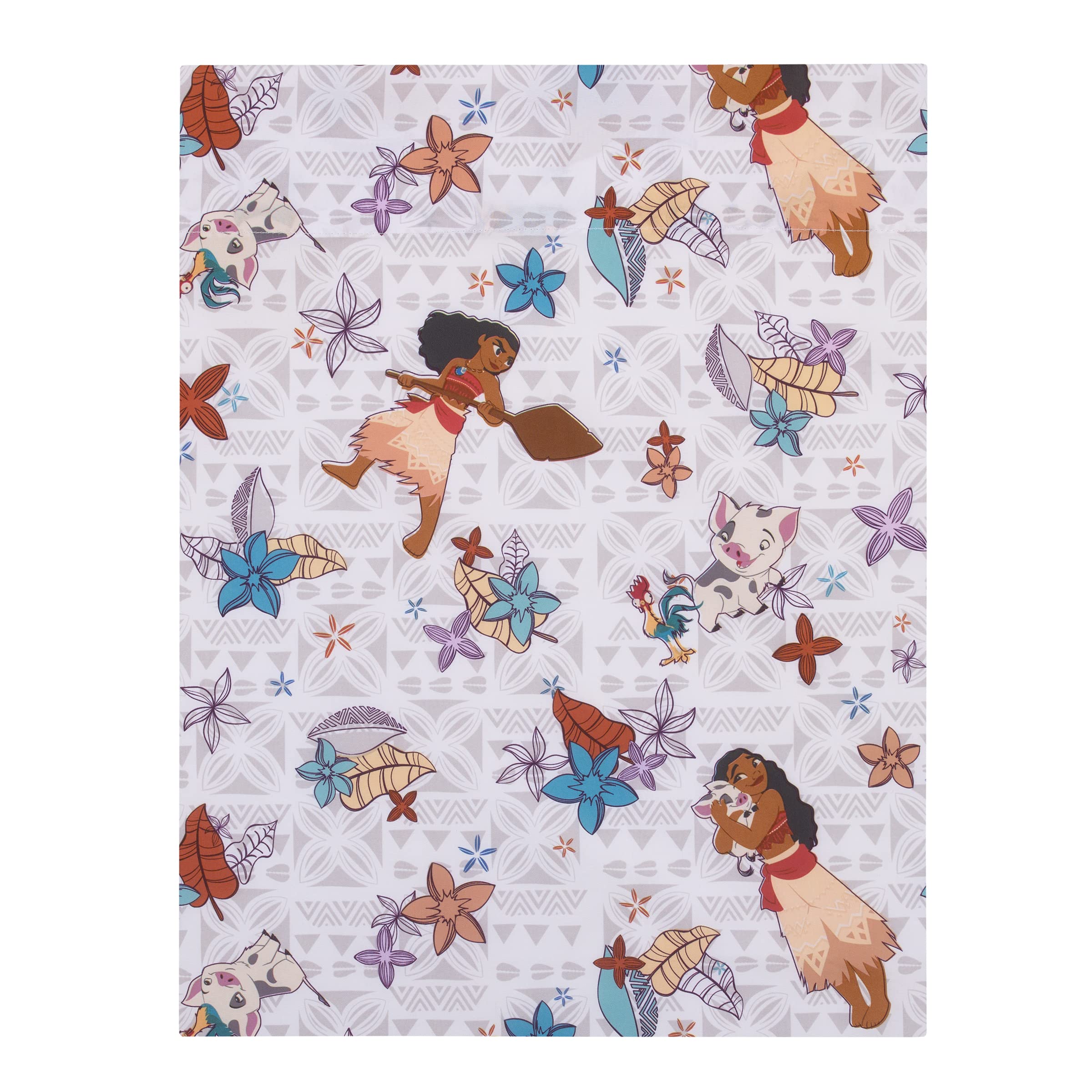 NoJo Moana reversible pillowcase featuring Moana and Pua for versatile decor
