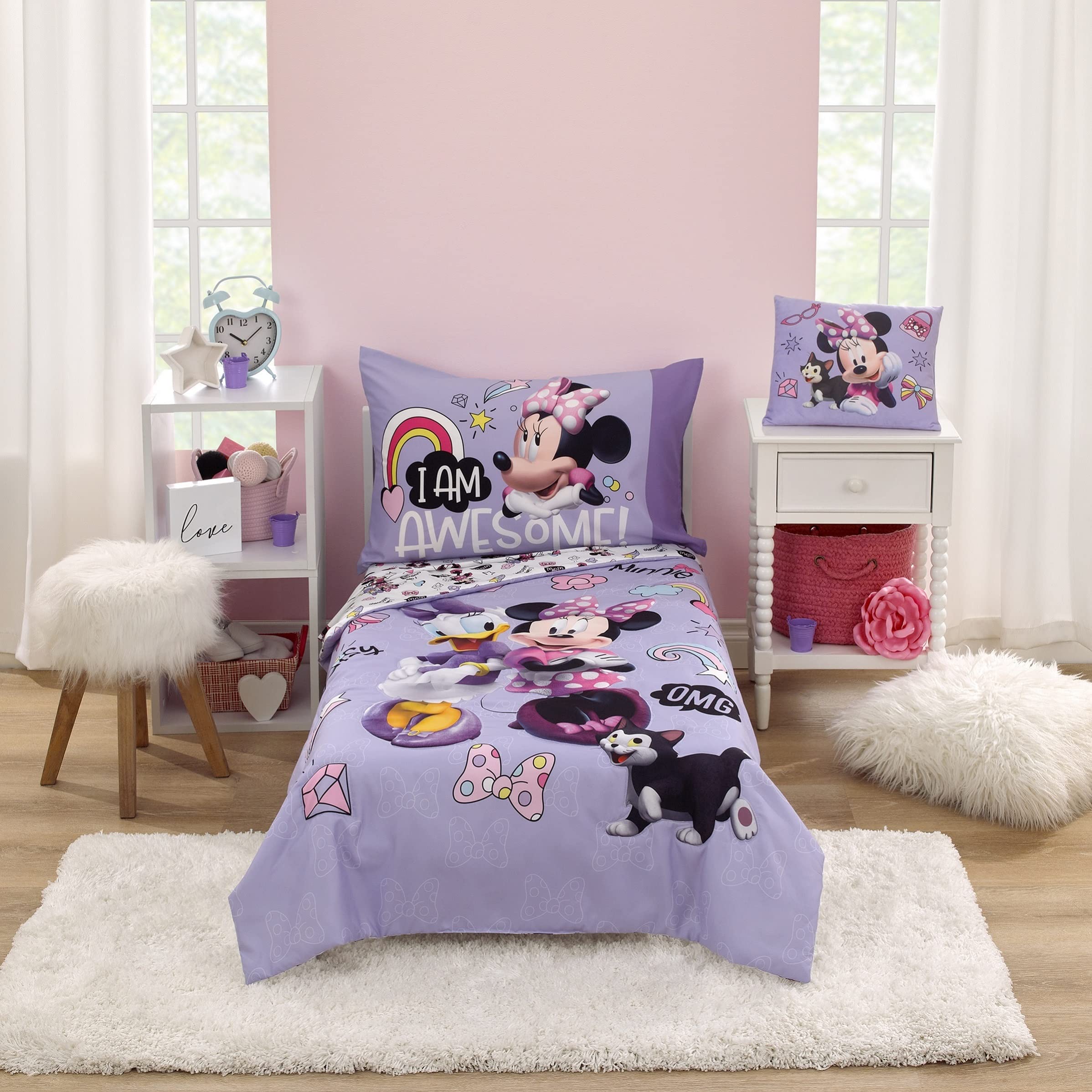 NoJo toddler pillow in lavender pink ideal for preschool or daycare