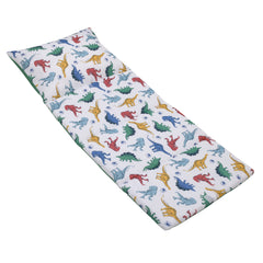 NoJo Jurassic World nap mat folded for easy portability during travel