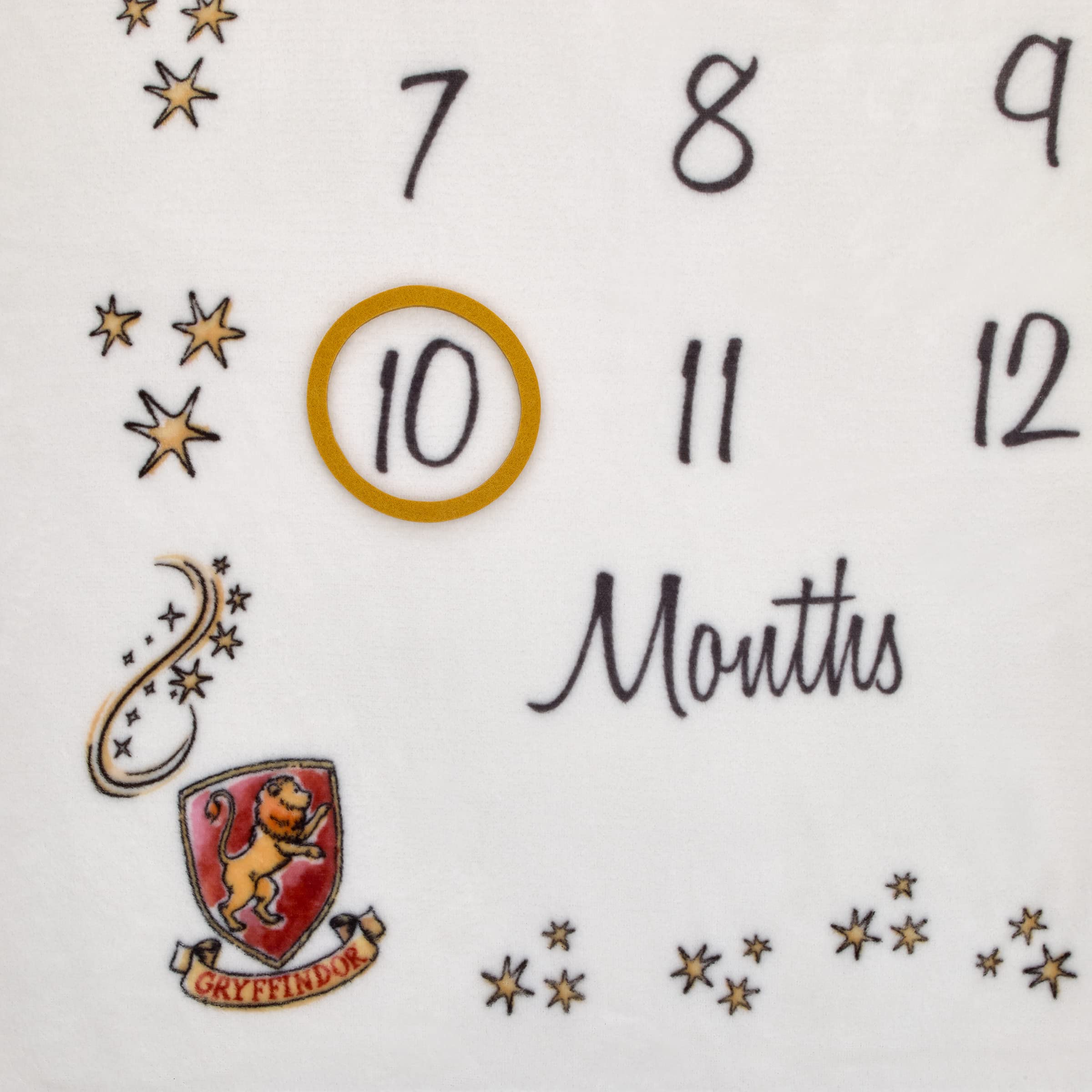NoJo milestone blanket with scarf and glasses for themed photo memories.
