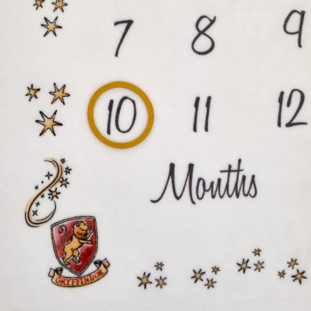 NoJo milestone blanket with scarf and glasses for themed photo memories.