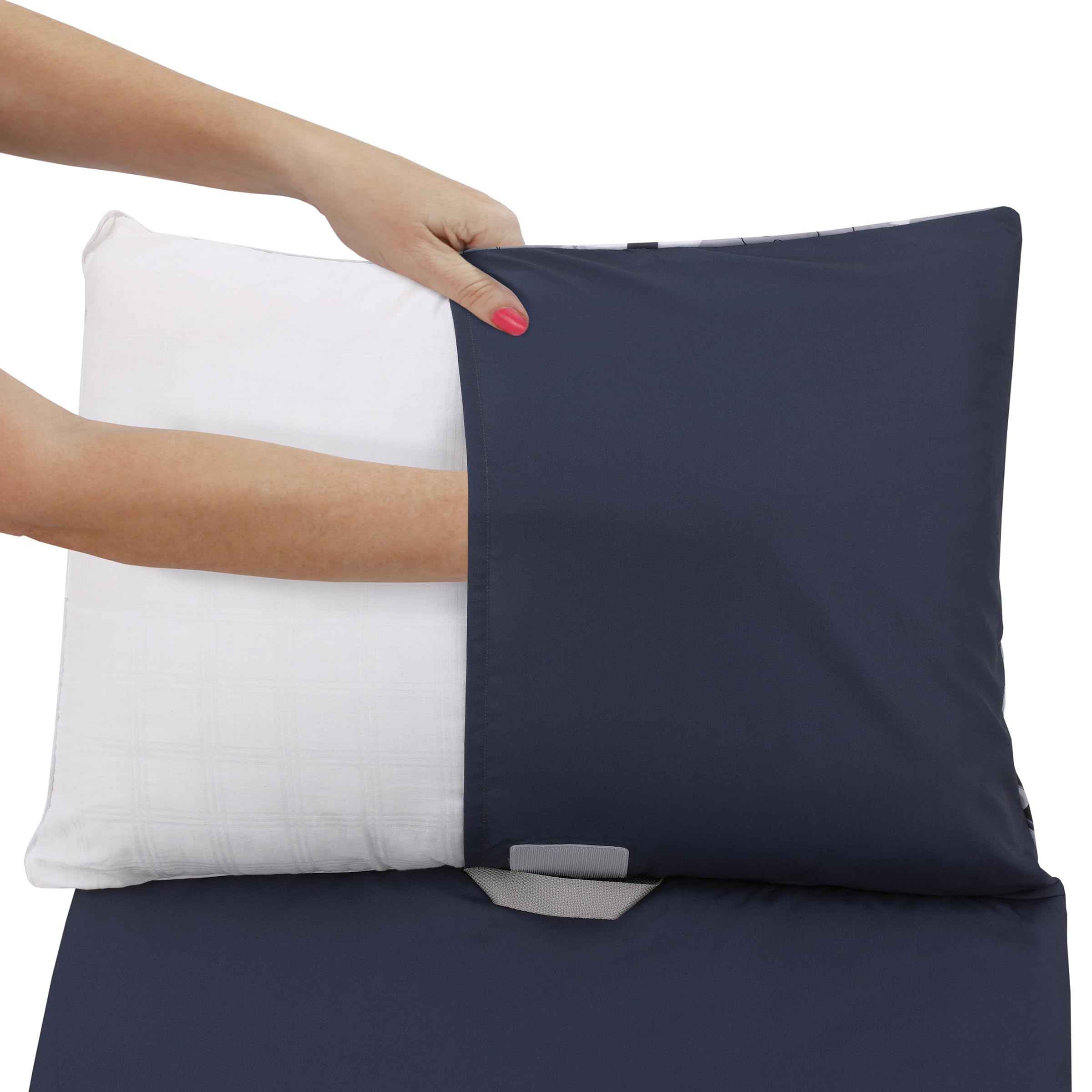NoJo Star Wars nap mat attached pillowcase keeps pillow ready for quick naptime.