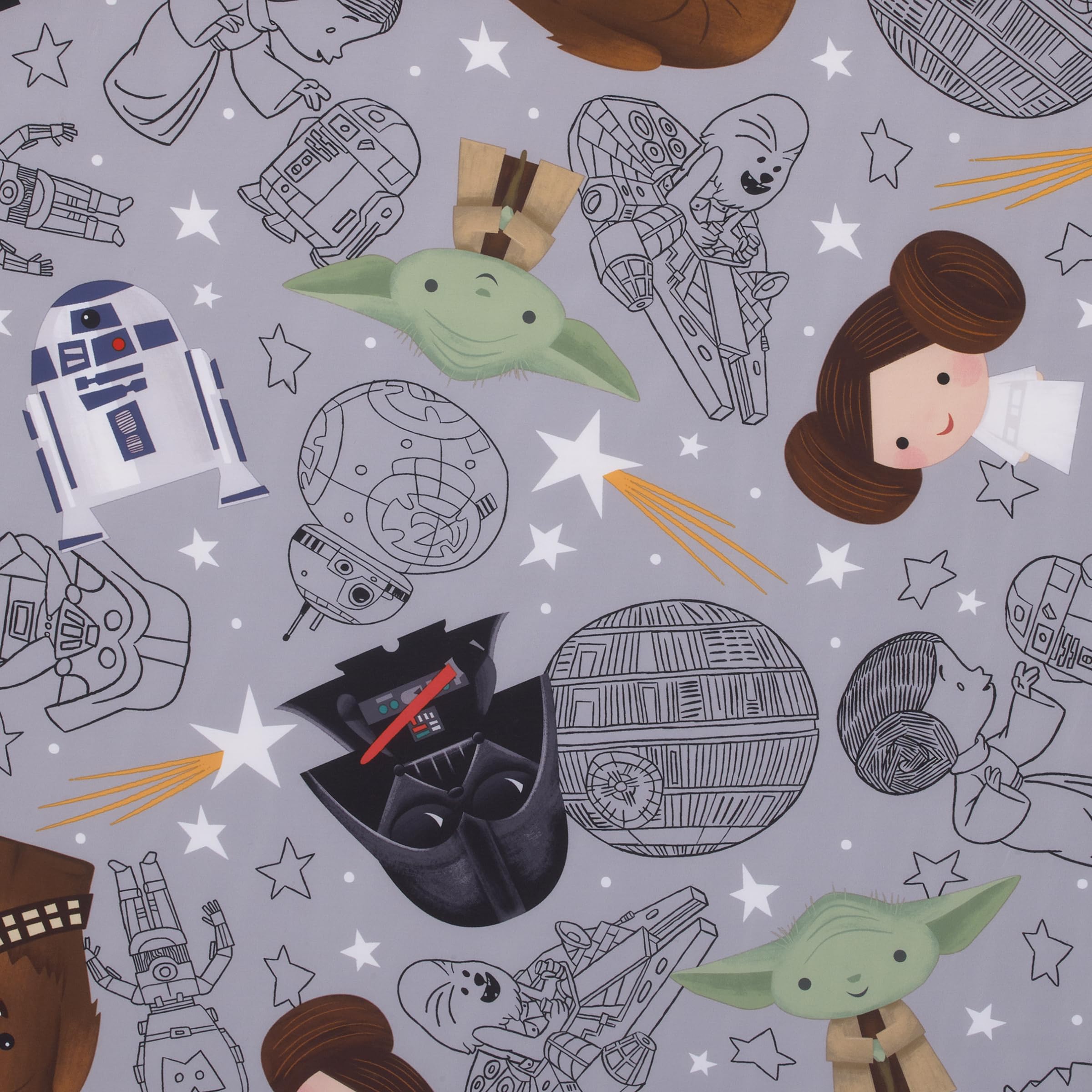 NoJo Star Wars nap mat daycare-friendly design suitable for sleepovers and preschool.