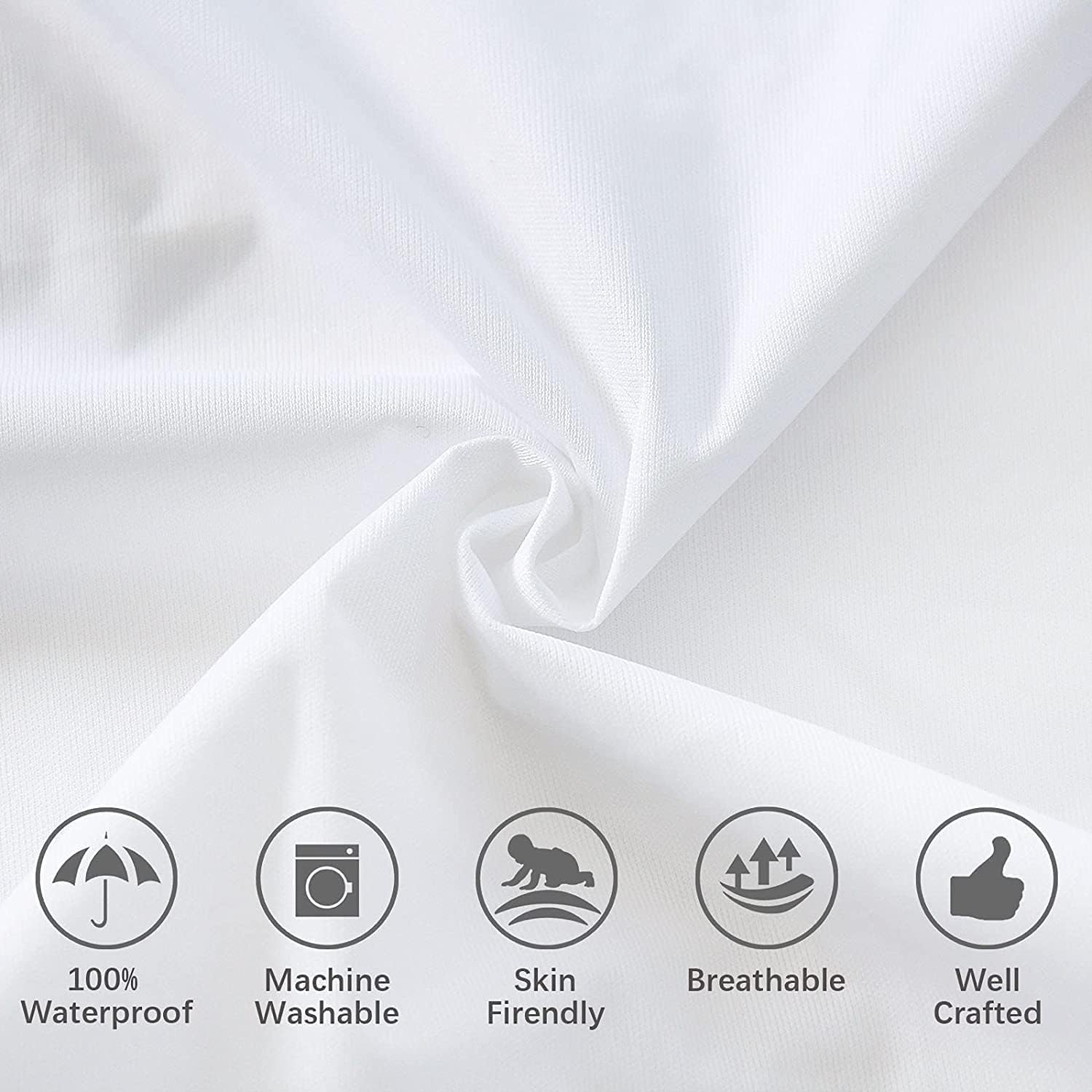 NOKOLULU fits 8-inch deep pocket crib mattress