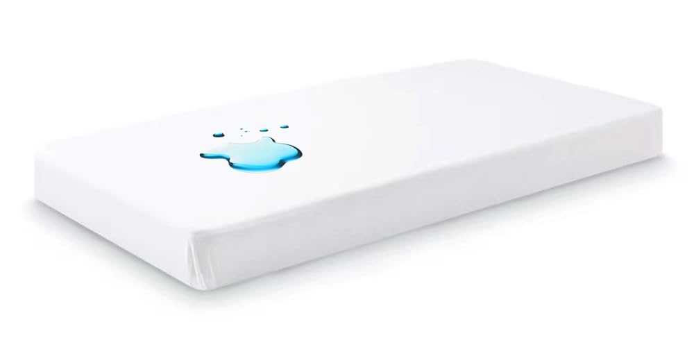 NOKOLULU waterproof crib protector on mattress for clean, uninterrupted sleep protection
