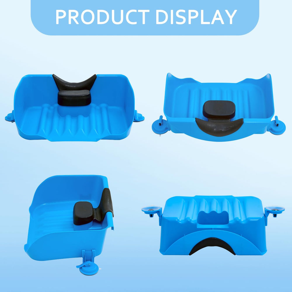 Nolasalon basin shows strong suction cups stabilizing on countertop