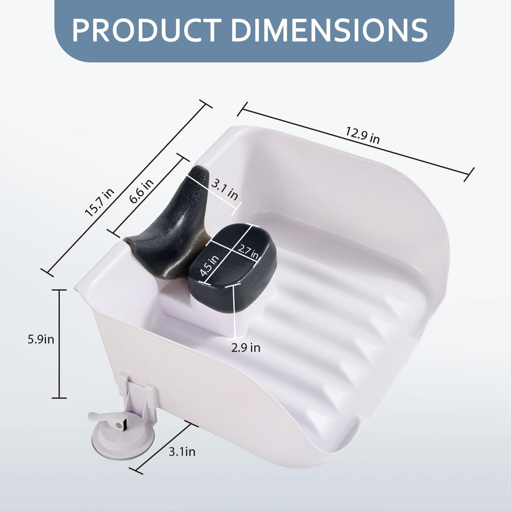 Nolasalon portable shampoo basin at home spa use for toddlers to seniors.