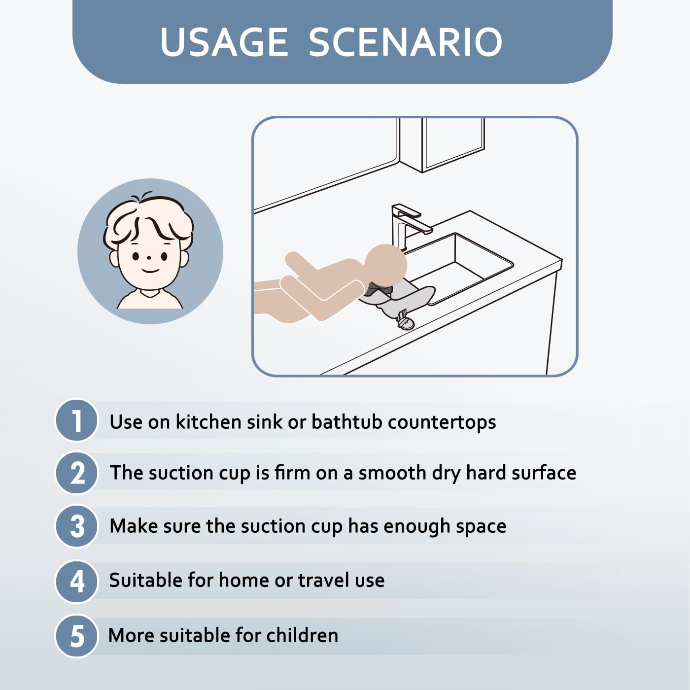 Nolasalon portable shampoo basin for baby with tear-free comfort during home hair washing.