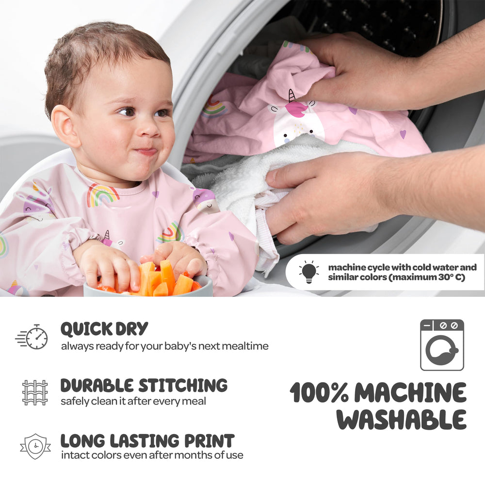 Nombear waterproof smock keeps sleeves dry during spills and splatters.