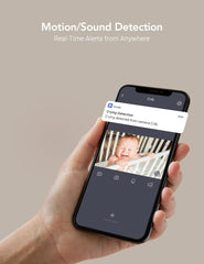 nooie 2k baby monitor app control lets you check remotely and respond quickly